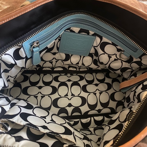 Vintage Coach Mini Hampton Sateen Tote - Picture 8 of 9
